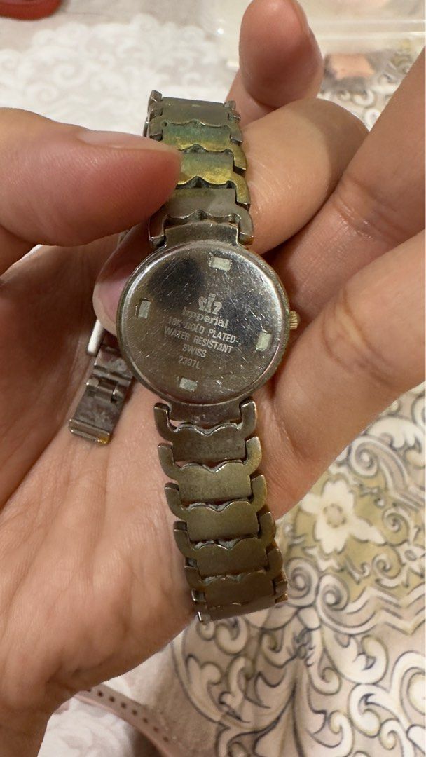 Imperial watches 18k gold discount plated