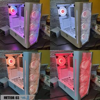 InPlay Meteor 03 /01 White Mid Tower Gaming Case PC CASE Desktop Computer gaming case computer case at 48% off!