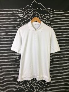 J+ Jil Sander Uniqlo Casual Plain White Polo Tee