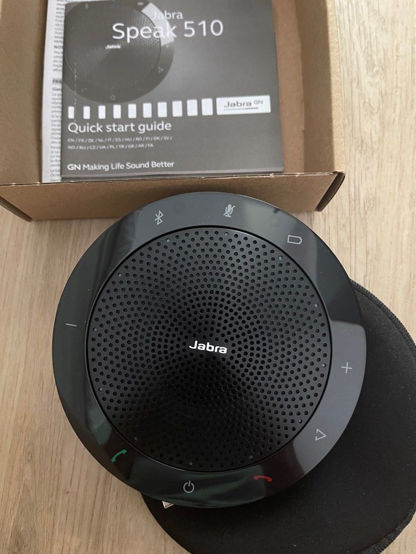 Jabra SPEAK 510 wireless Bluetooth speaker Audio Microphones on