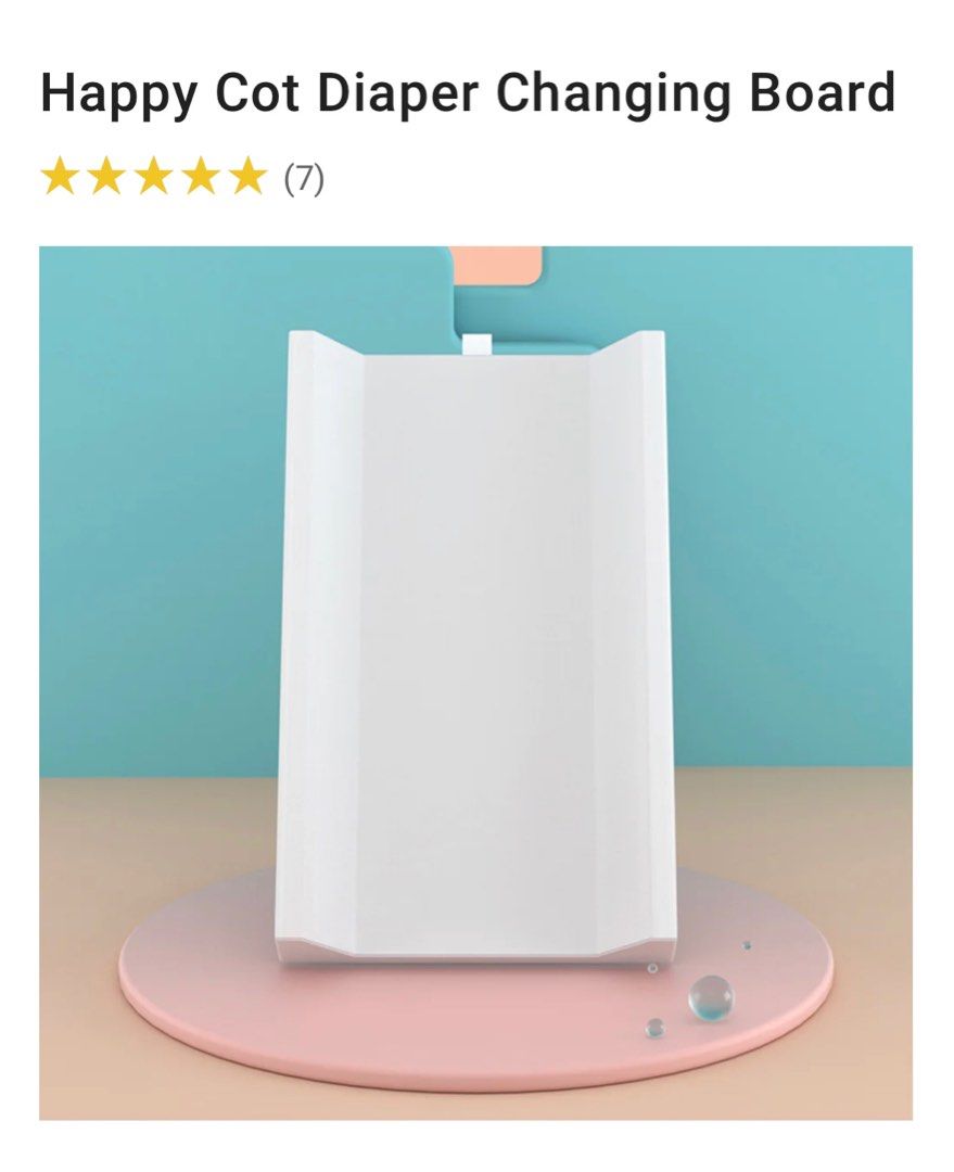 Jarrons & Co Happy Cot Diaper Changing Board, Babies & Kids, Bathing