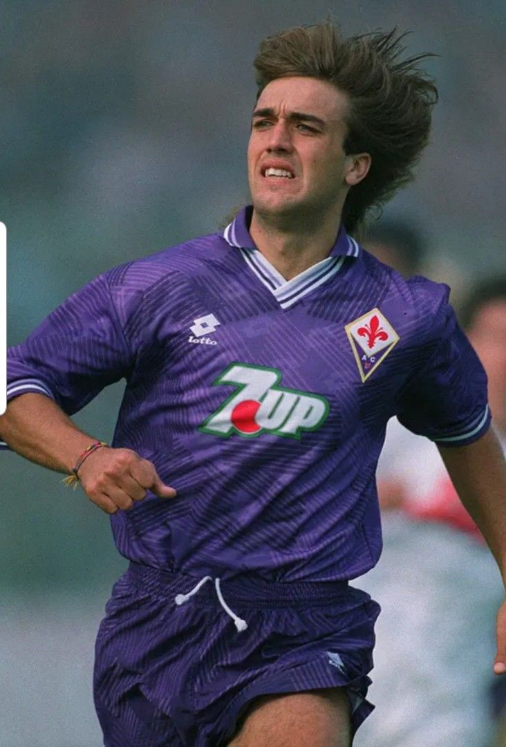 Jersey Fiorentina 1992 93 7up lotto vintage jersi