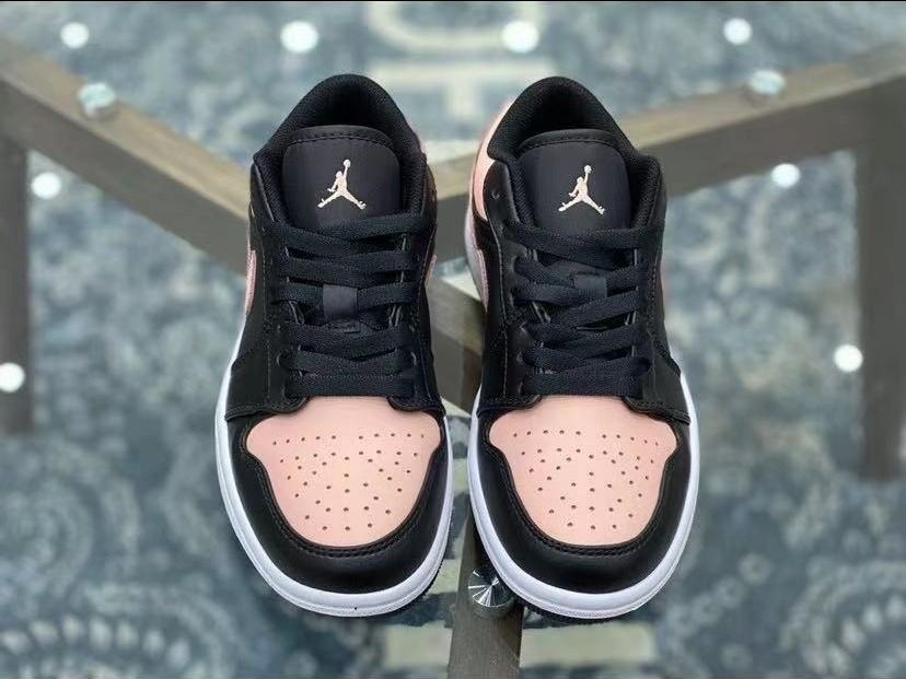 Jordan Air Jordan 1 Low crimson tint black powder toe Women s Fashion Footwear Sneakers on Carousell