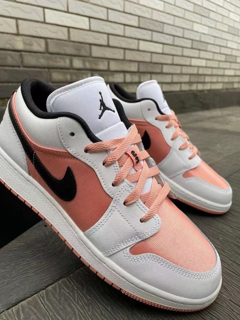 Air jordan 1 hotsell pink black and white