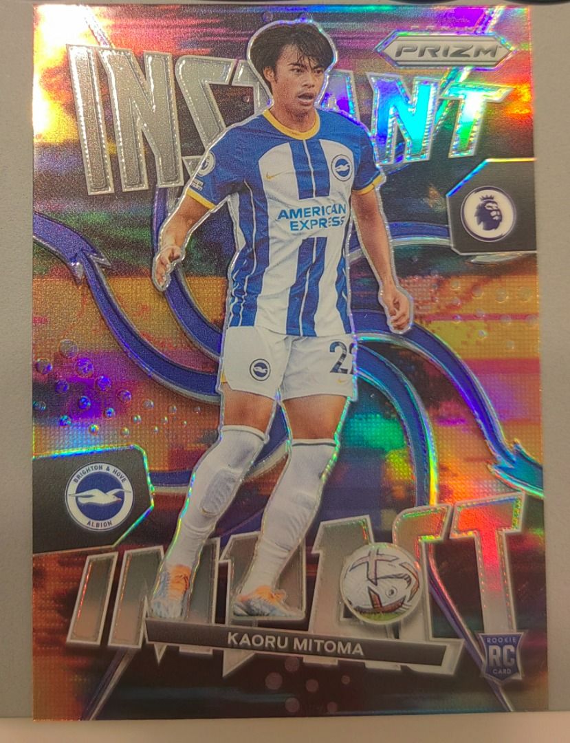 Kaoru Mitoma 2022-23 Panini Prizm EPL Silver RC Rookie Instant