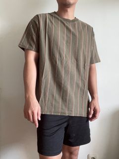 Kaos cotton on hijau [BUKAN] uniqlo zara pull&bear h&m
