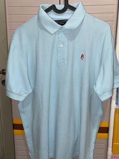 Kaos kerah Hush Puppies size Xl biru muda / kaos kerah pria Hush Puppies soft blue / polo shirt Hush Puppies pria