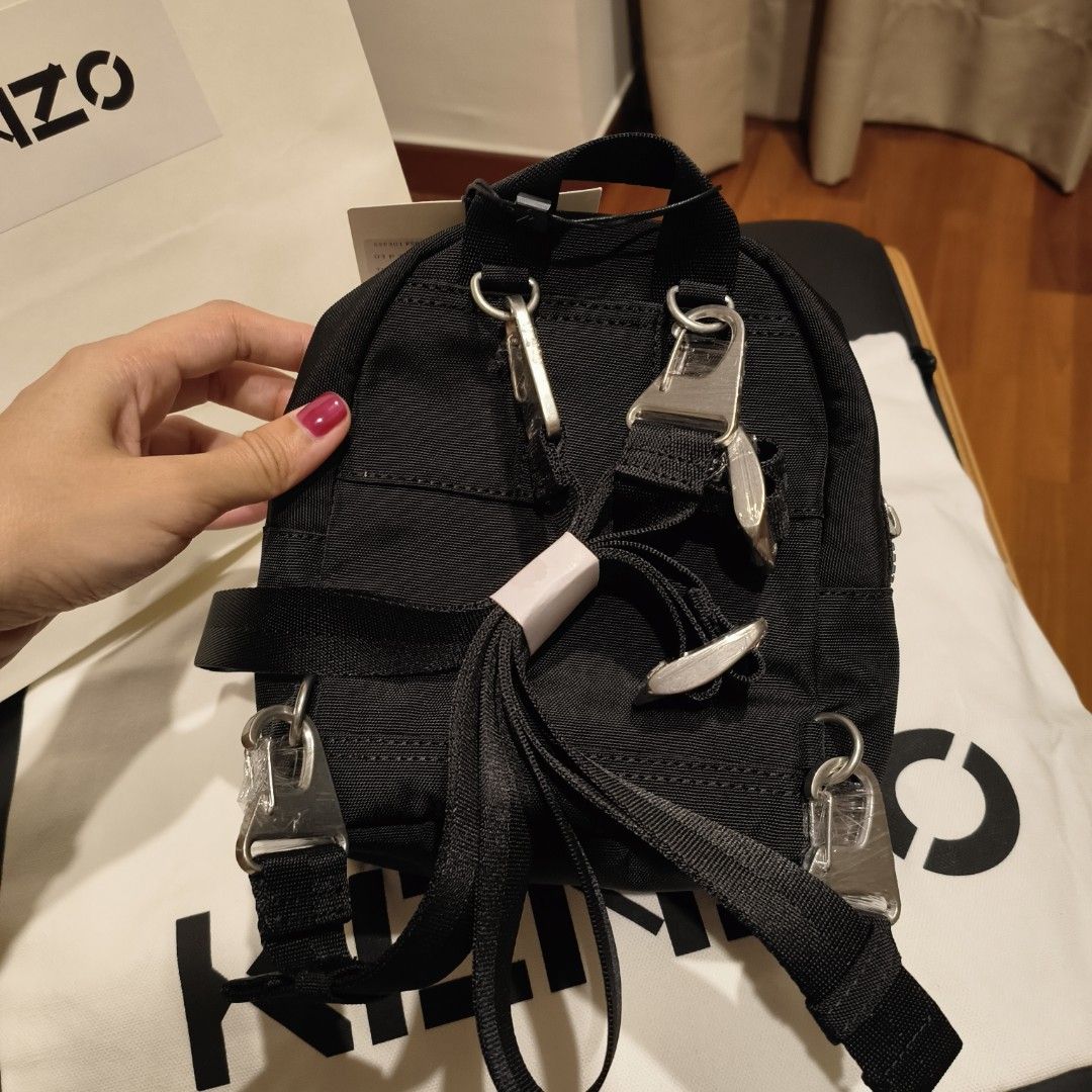 Kenzo mini backpack (canvas), Women's Fashion, Bags & Wallets