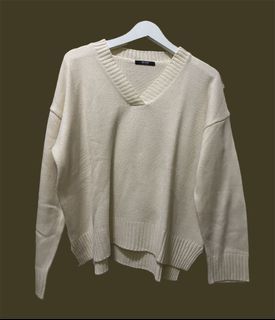 Korean V Neck Sweater Knit Oversized