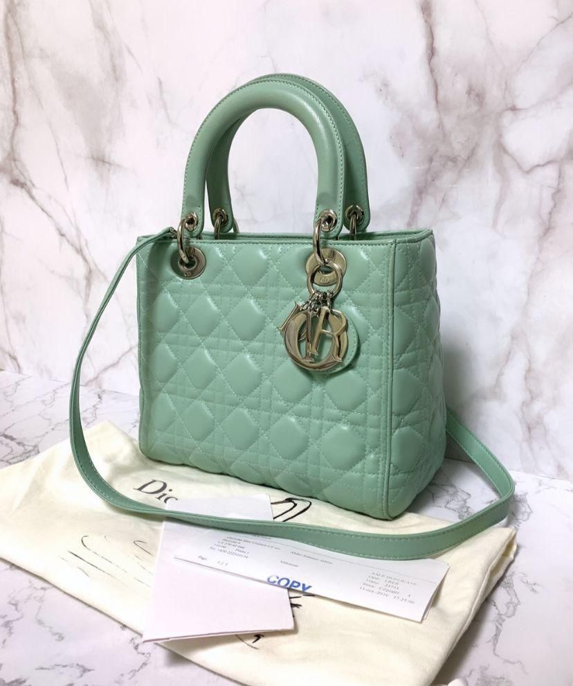 Lady dior mint discount green