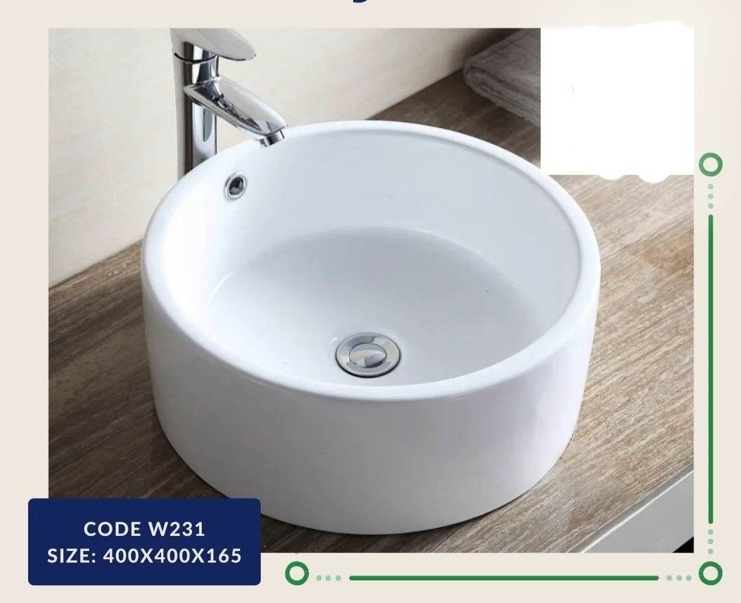 Lavatory sink with fittings on Carousell