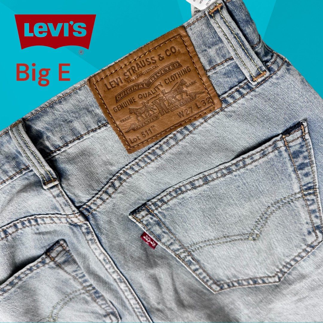 Levis Premium big E, Men's Fashion, Bottoms, Jeans on Carousell