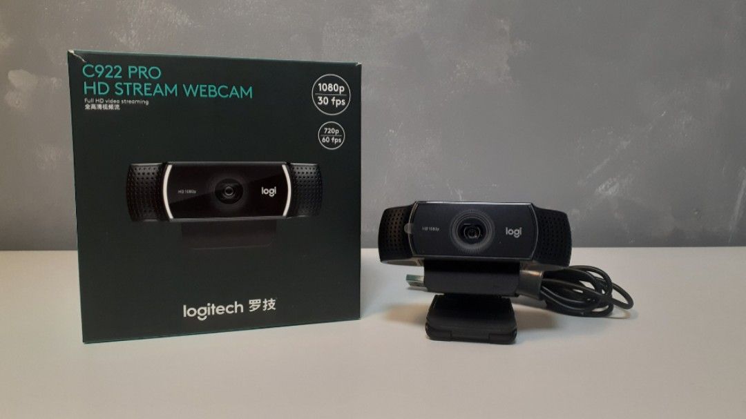 Logitech C922 Pro HD Stream Webcam Full HD 1080p Video Streaming