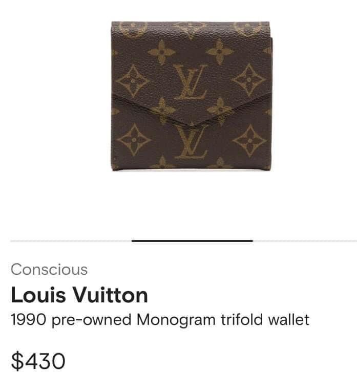 LOUIS VUITTON Vintage Classic Mini Bifold wallet Monogram Signature