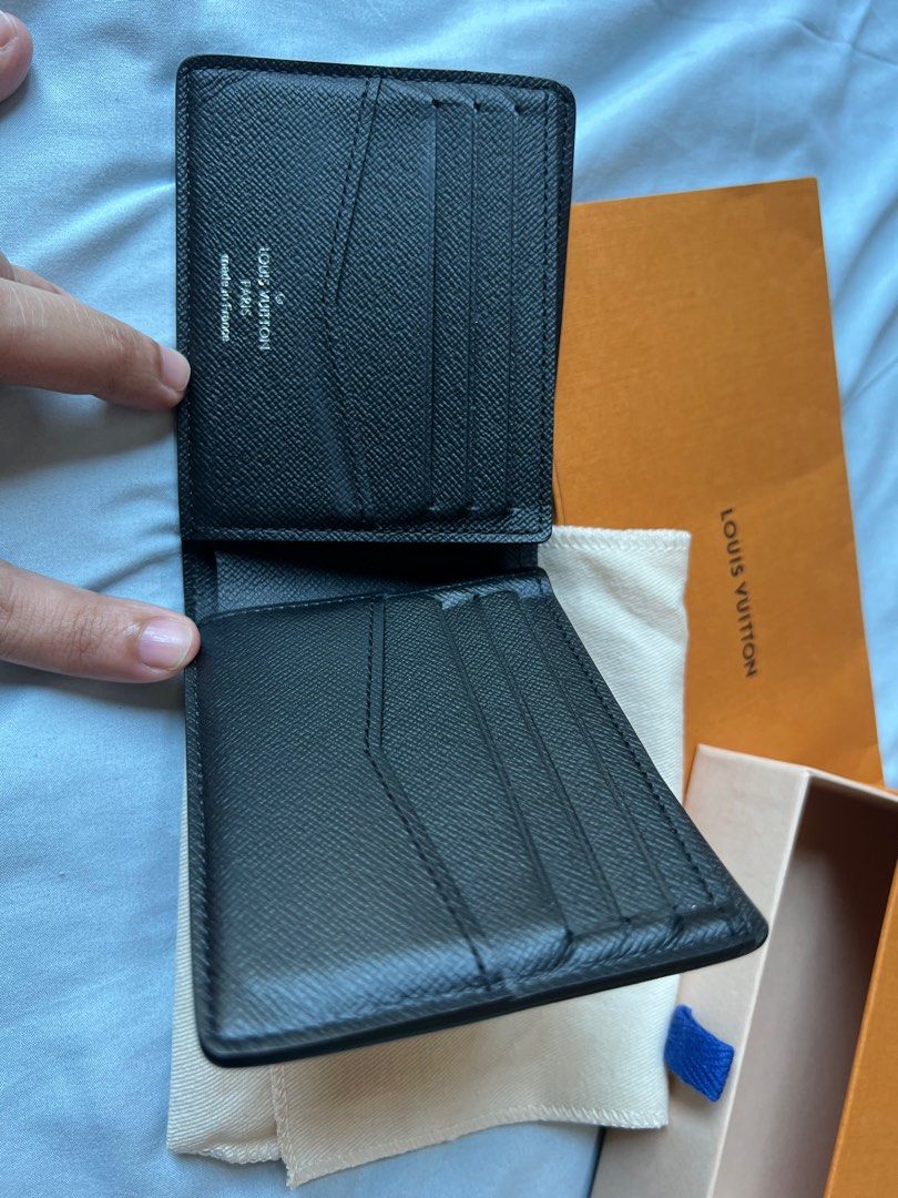 Louis Vuitton 2018 Damier Graphite Slender ID Wallet - Black