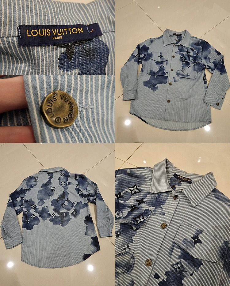 Louis Vuitton Watercolor Monogram workwear denim shirt