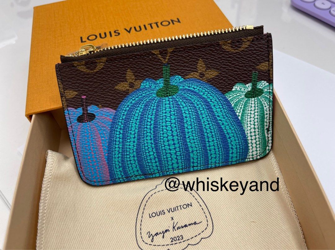 Auth Louis Vuitton x Yayoi Kusama Romy Card Holder Coin Case Pumpkin Brand  New