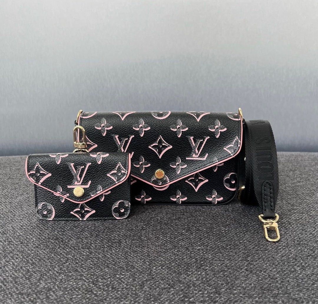 Louis Vuitton Pochette Felicie Monogram Fuchsia Bag, Luxury, Bags & Wallets  on Carousell