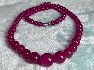Magenta Agate Necklace