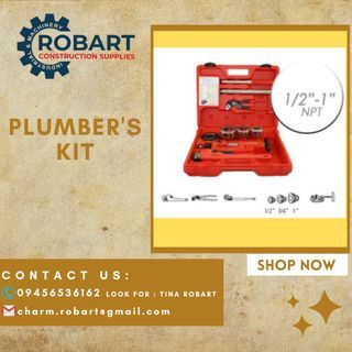 MANUAL PIPE THREADER PLUMBER'S KIT