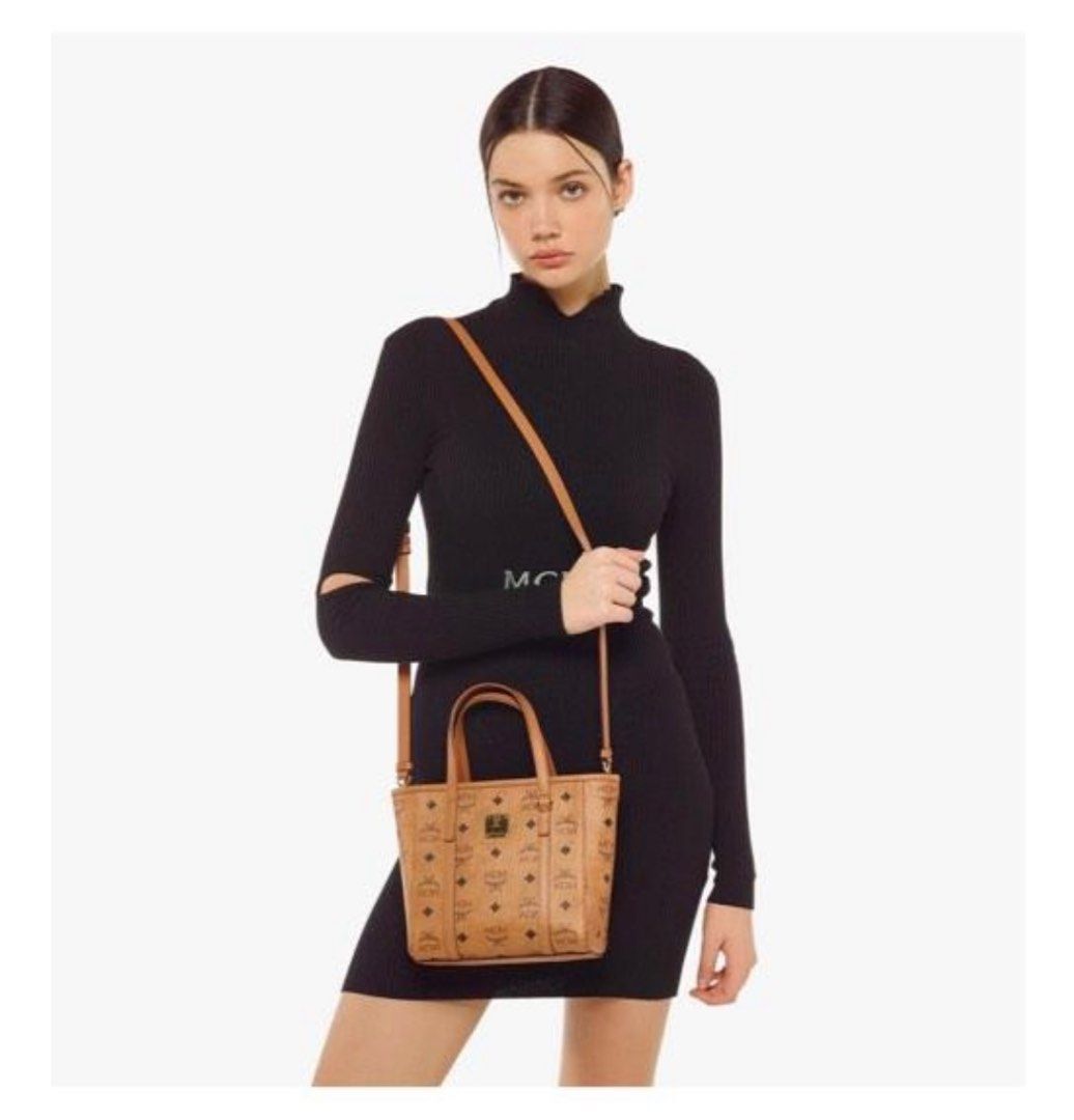 MCM Aren Top Zip Shopper in Visetos Luxury Bags Wallets on