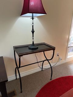 Metal side table
