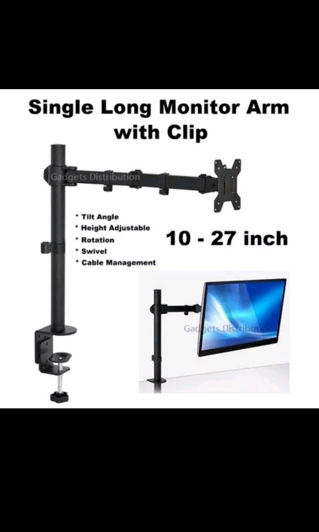 Monitor Arm ONLY (Category: Desktops) located in Sungai Petani. Submitted by afterfirstapparel (Listing ID 1234968920, Image 2). Description: Monitor Arm ONLY (refer 2nd photo).