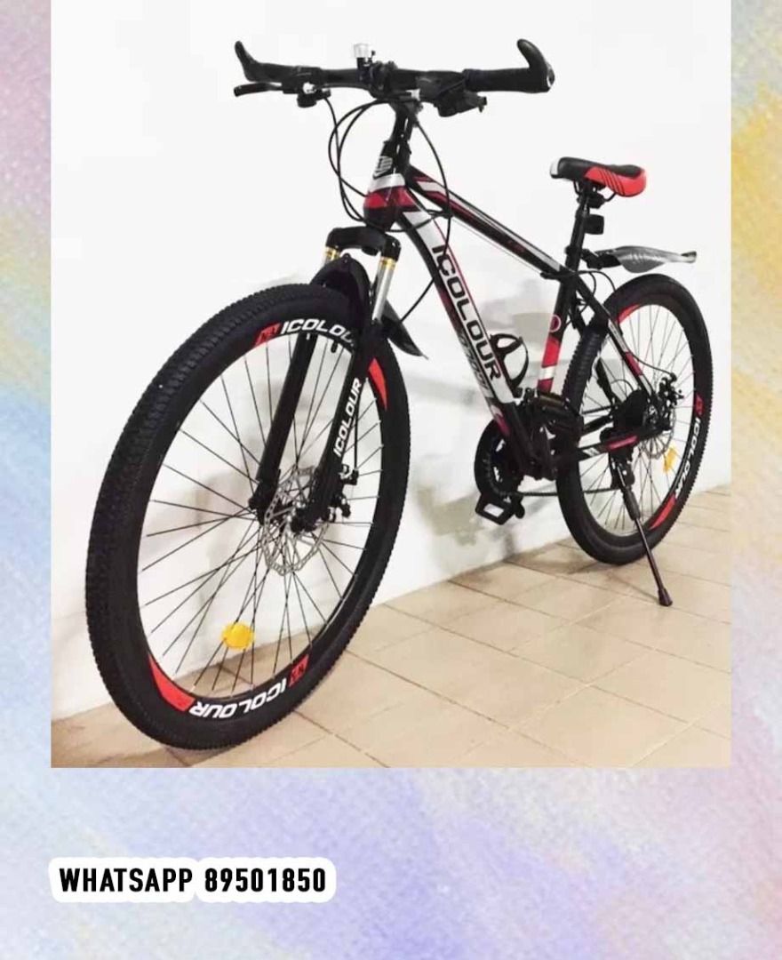 MTB Lightweight with suspension iColour Mountain Bike 26 MTB WHATSAPP 89501850 Sports Equipment Bicycles Parts Bicycles on Carousell