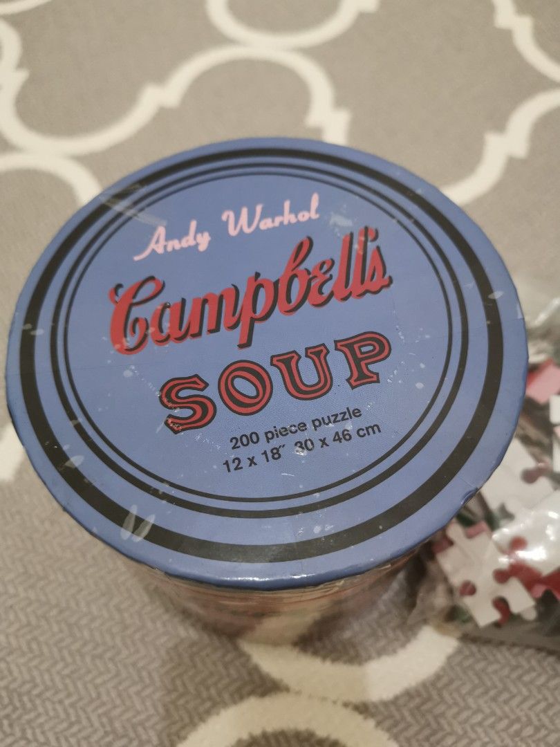 【アンディウォーホル】Campbell's Soup Puzzle 200ピース Andy Warhol Campbell's Soup Can 200 Piece Puzzle By Mudpuppy