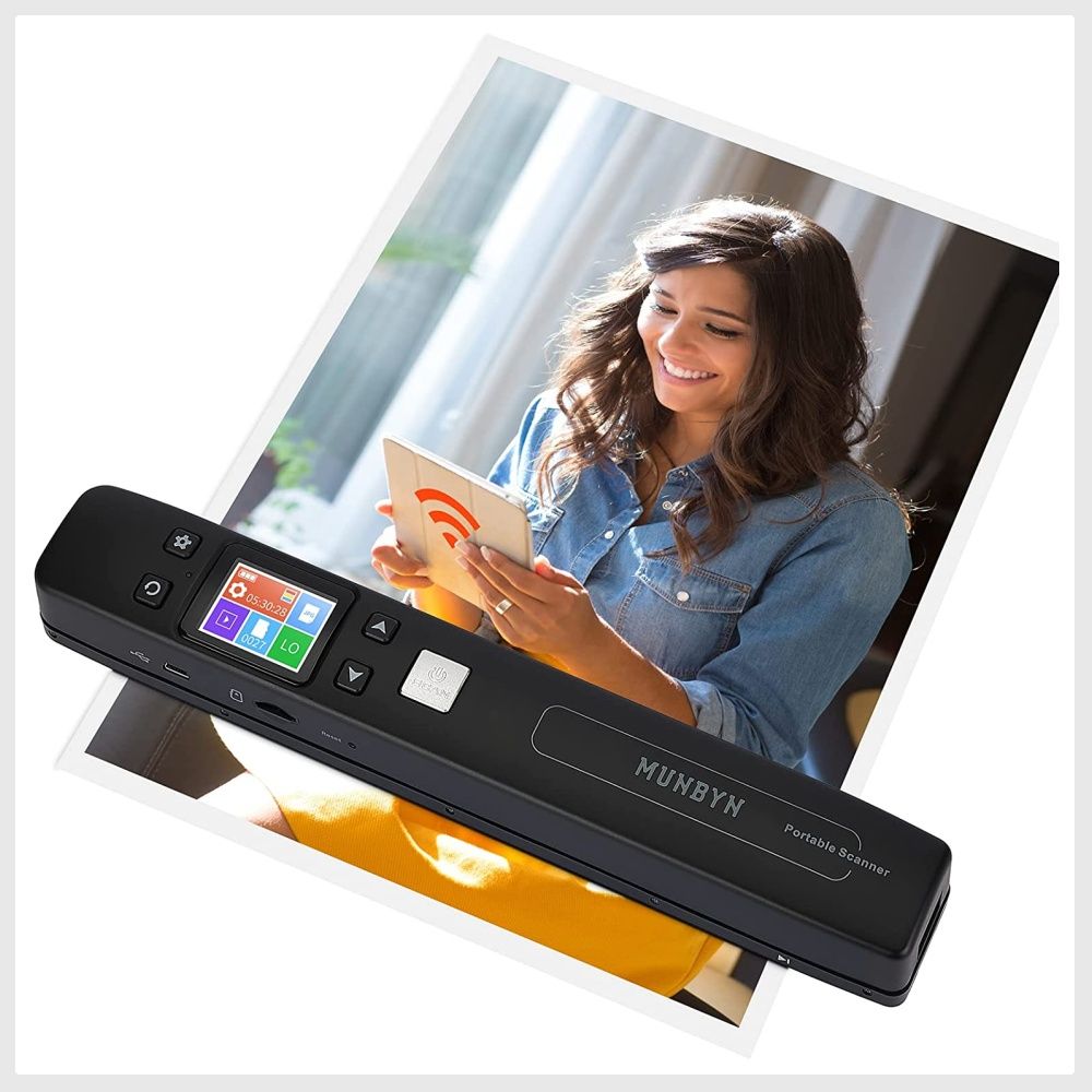 MUNBYN Portable Scanner, Photo Scanner for Documents Pictures Texts in