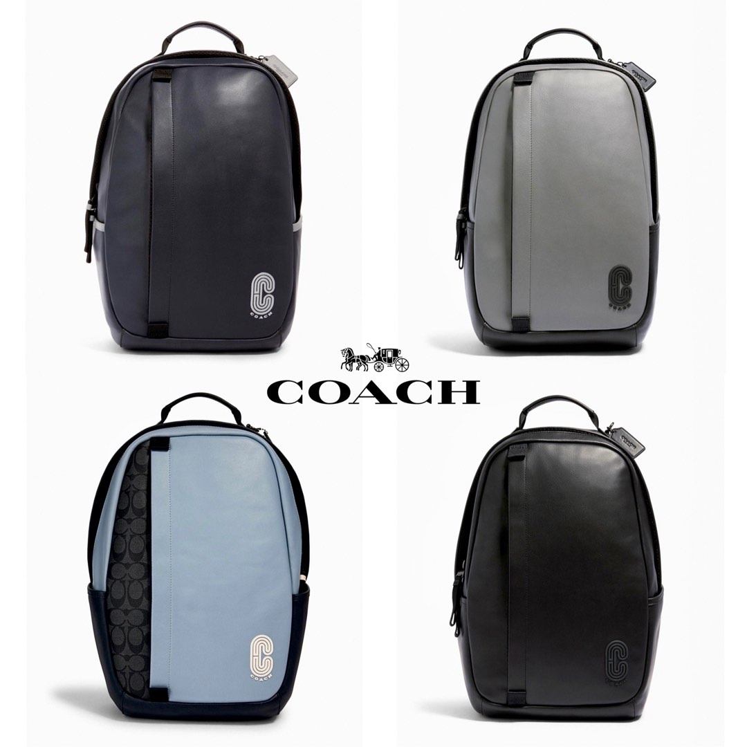 New Coach Original 89921 89923 3764 91236 Edge Backpack Leather Colorblock Men Women Backpack with Full Set of Coach Package Luxury Bags Wallets on Carousell