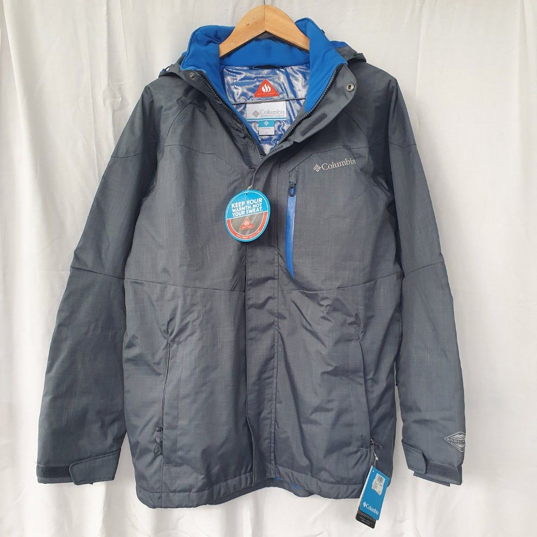 Columbia men's alpine action sales jacket graphite & super blue