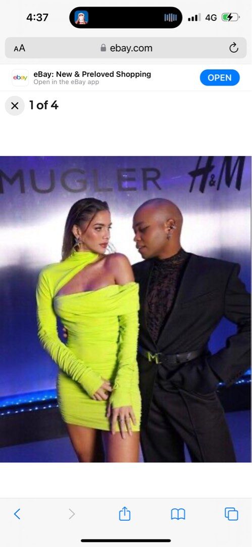 New Mugler H&M green dress s/36, Women's Fashion, Dresses & Sets, Dresses  on Carousell