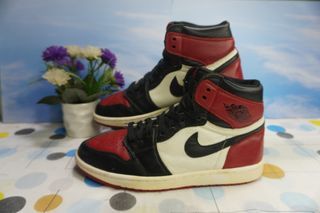 Nike Air Jordan 1 High OG Summit White Track Red-Black  Size 43 Insole 27.5 cm