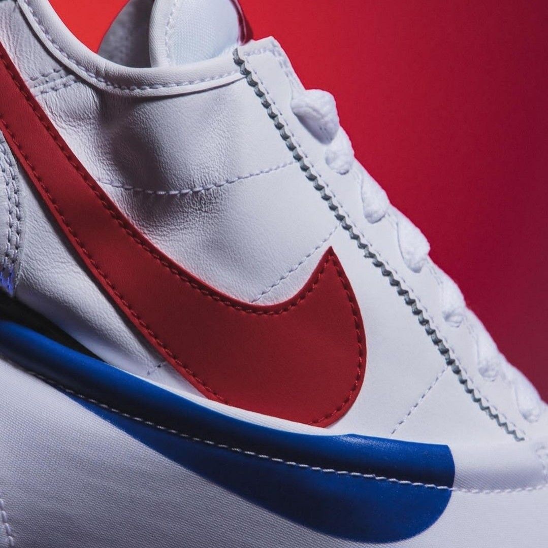 Nike Cortez X Clot White and Game Royal Forrest Gump, Fesyen