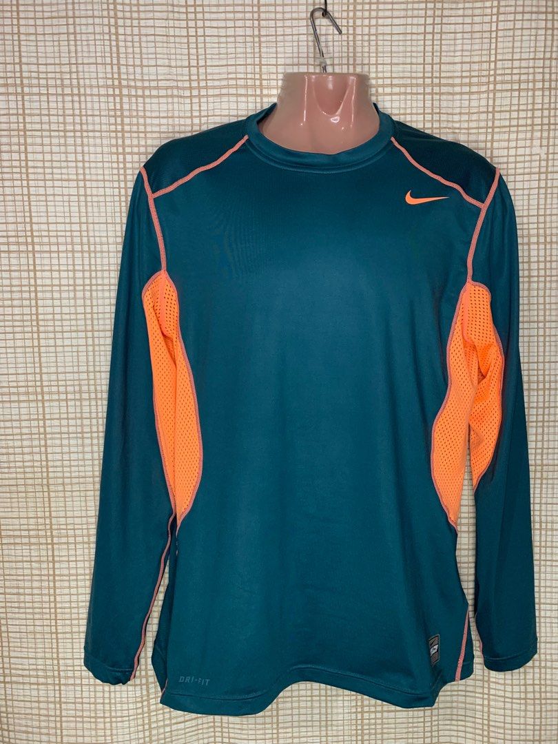 nike pro combat long sleeve fitted