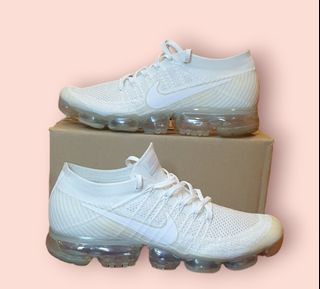 Nike Vapormax Flyknit Triple White Shoes