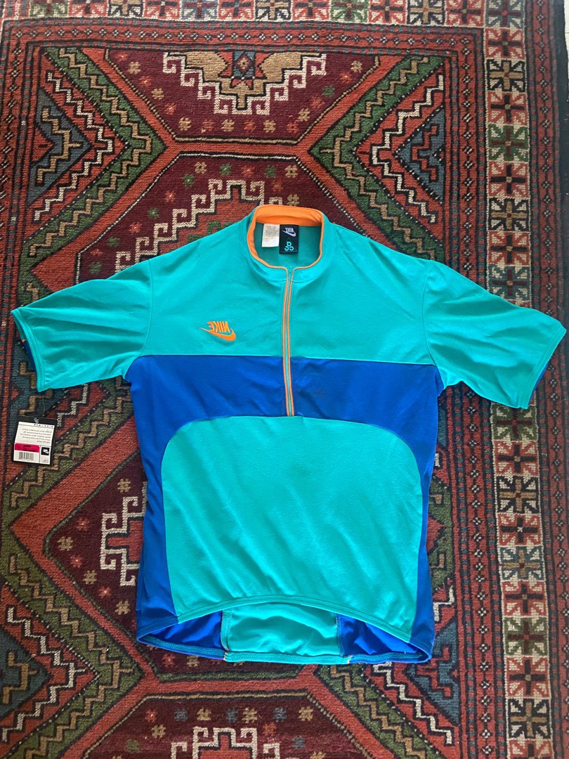 Maillot Cycliste Vintage BLACKY Années 90 - Blanc Et Noir - Taille L