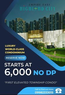 NO SPOT DP! Luxury affordable preselling condo in Pasig City