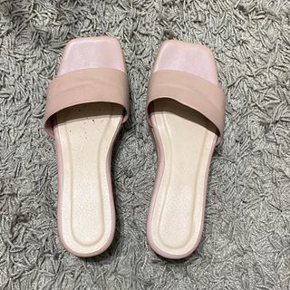 Nude Pink Platforms Sandals