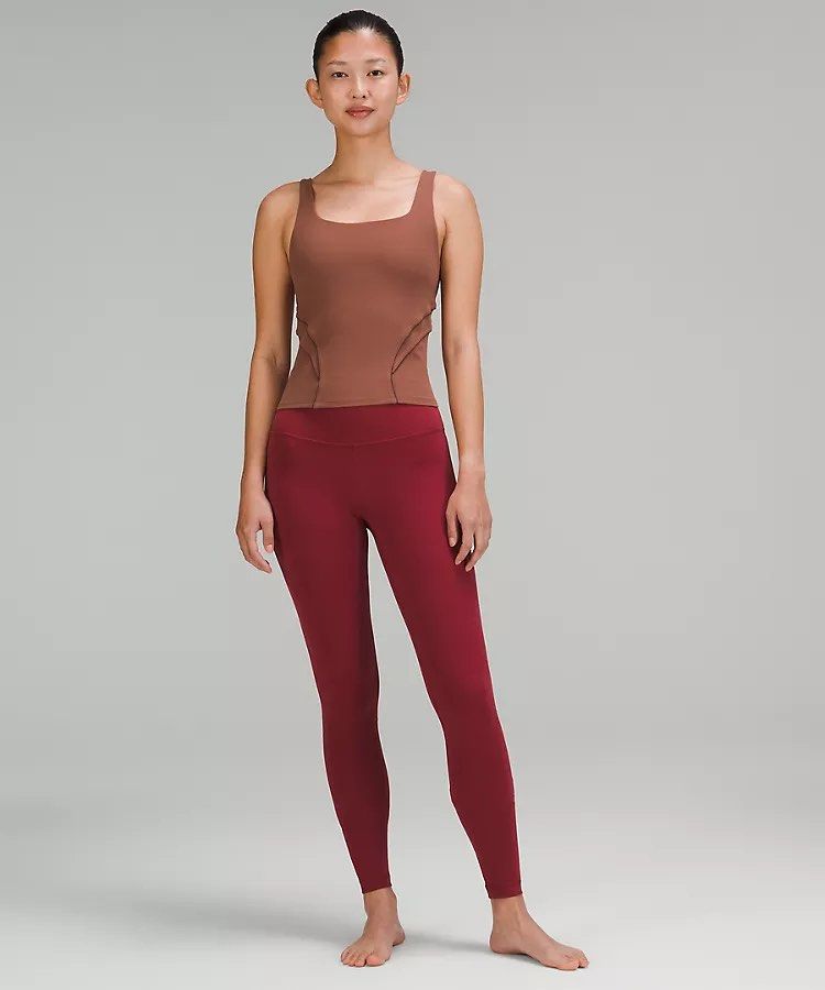 Nulu & Mesh-Back Shelf-Bra Yoga Tank Top, Women's Fashion, Activewear on  Carousell