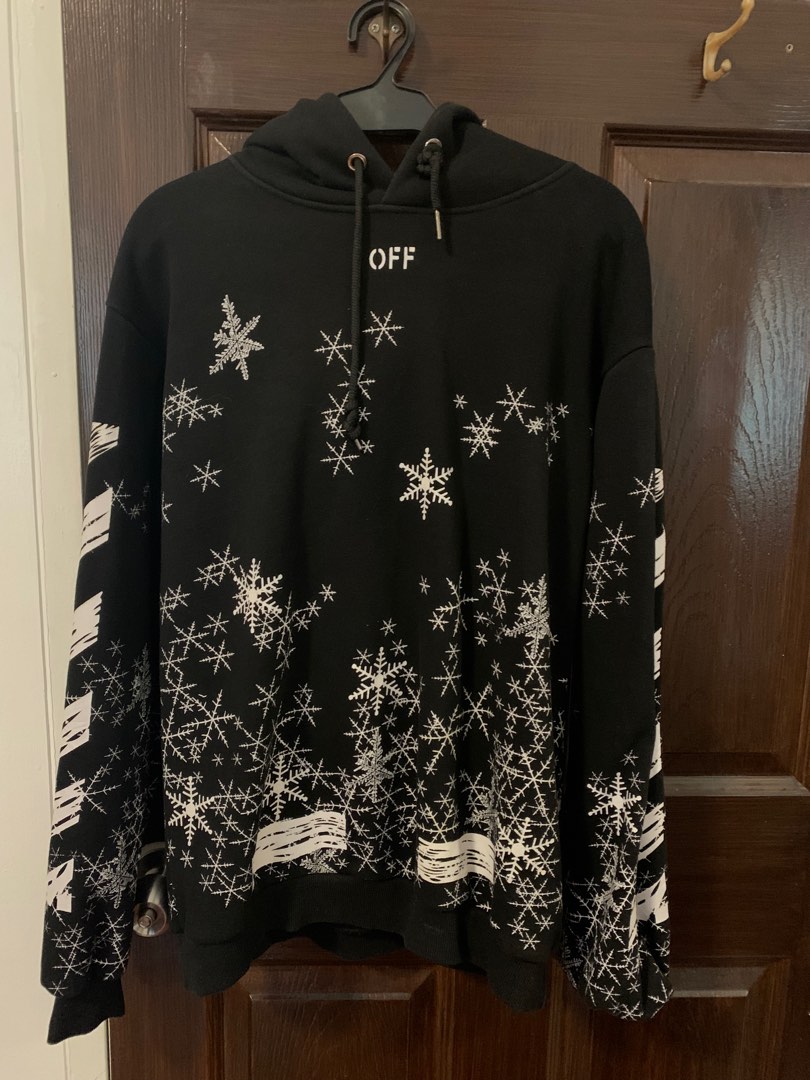 Off white best sale snowflake hoodie
