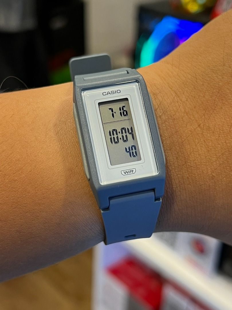 ORIGINAL CASIO Digital BLUE Resin Band Ladies Watch LF10WH2D / Legit