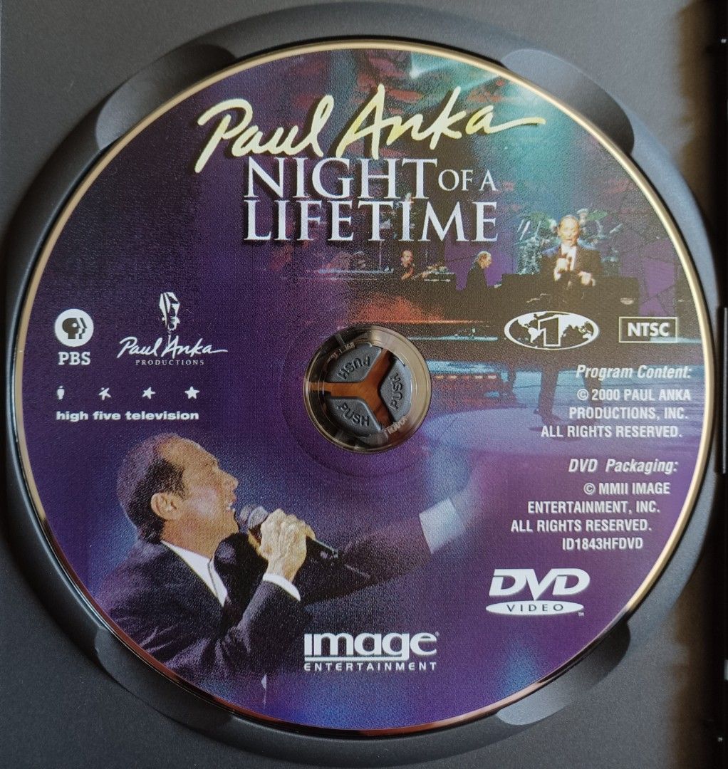 PAUL ANKA Night Of A Lifetime DVD 🍀 Miami Sessions : Do I Love