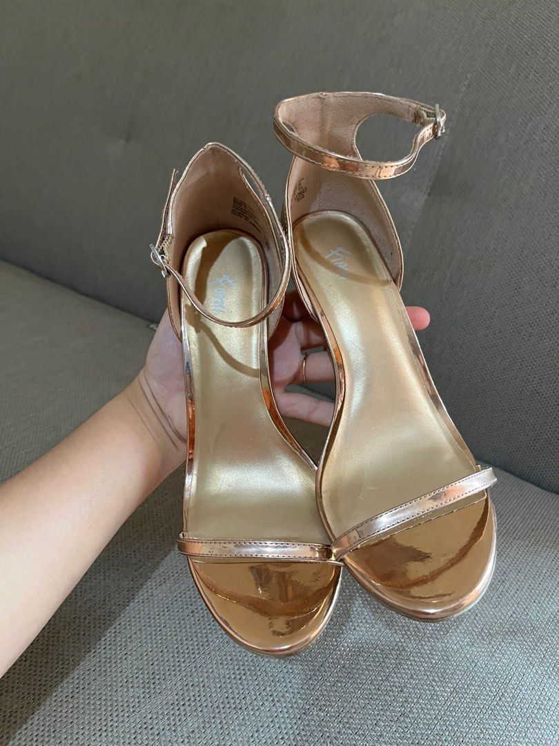 Payless rose gold heels sales