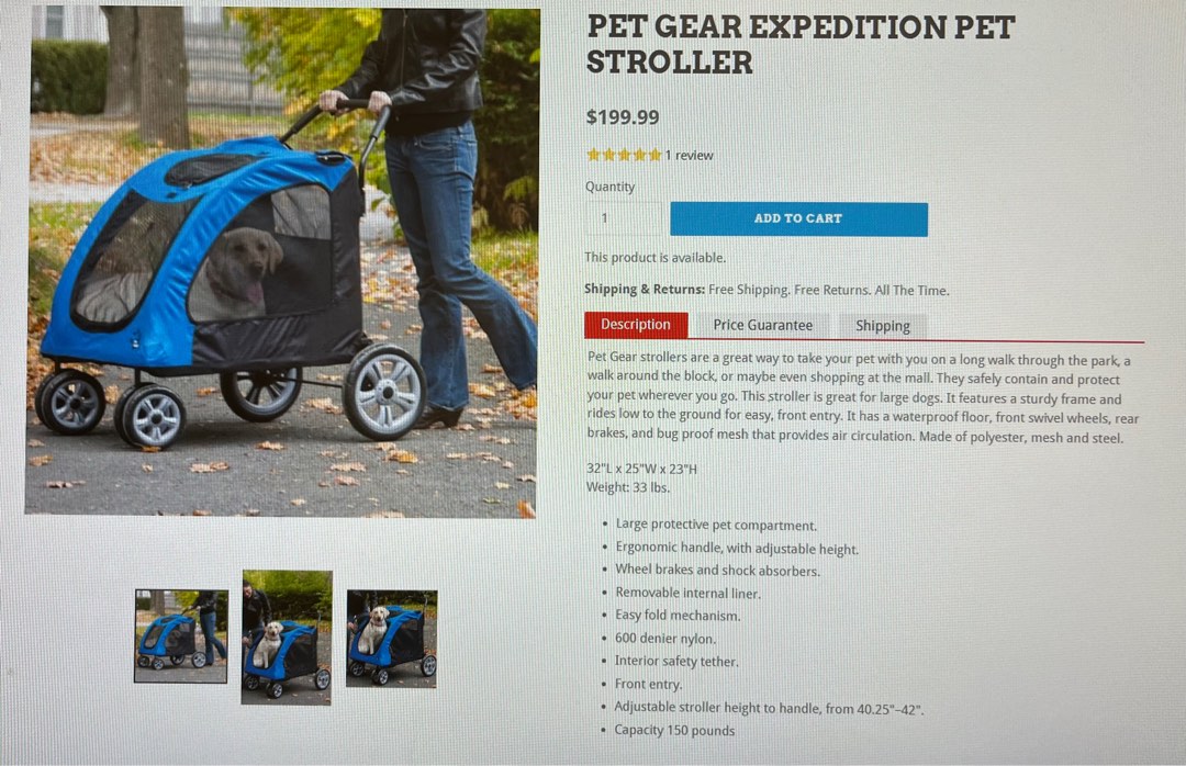 Pet Gear Stroller, Pet Supplies, Homes & Other Pet Accessories on Carousell