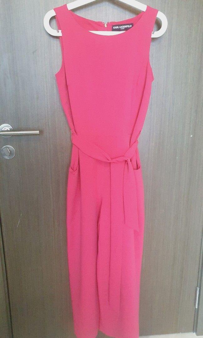 Karl lagerfeld pink jumpsuit top