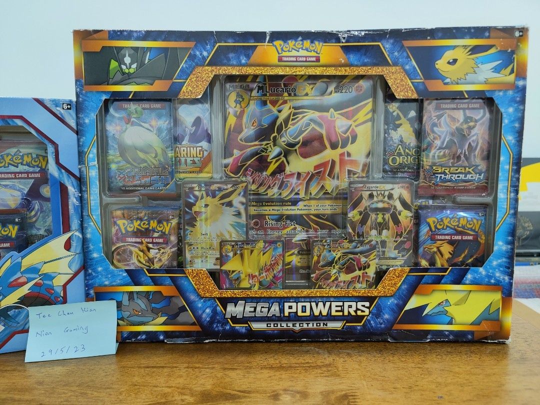 Mega Powers Collection Box w/ Lucario Jolteon Zygarde Manecetric