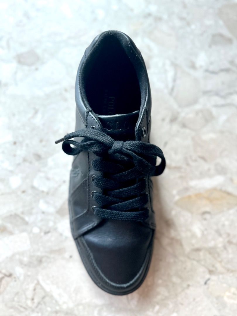 Polo Ralph Lauren Hugh Lace Up Men s Trainers Black Men s