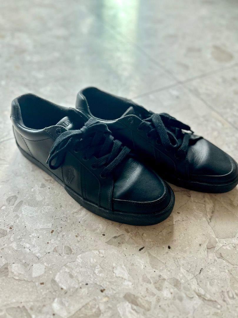 Ralph lauren all black shoes sale